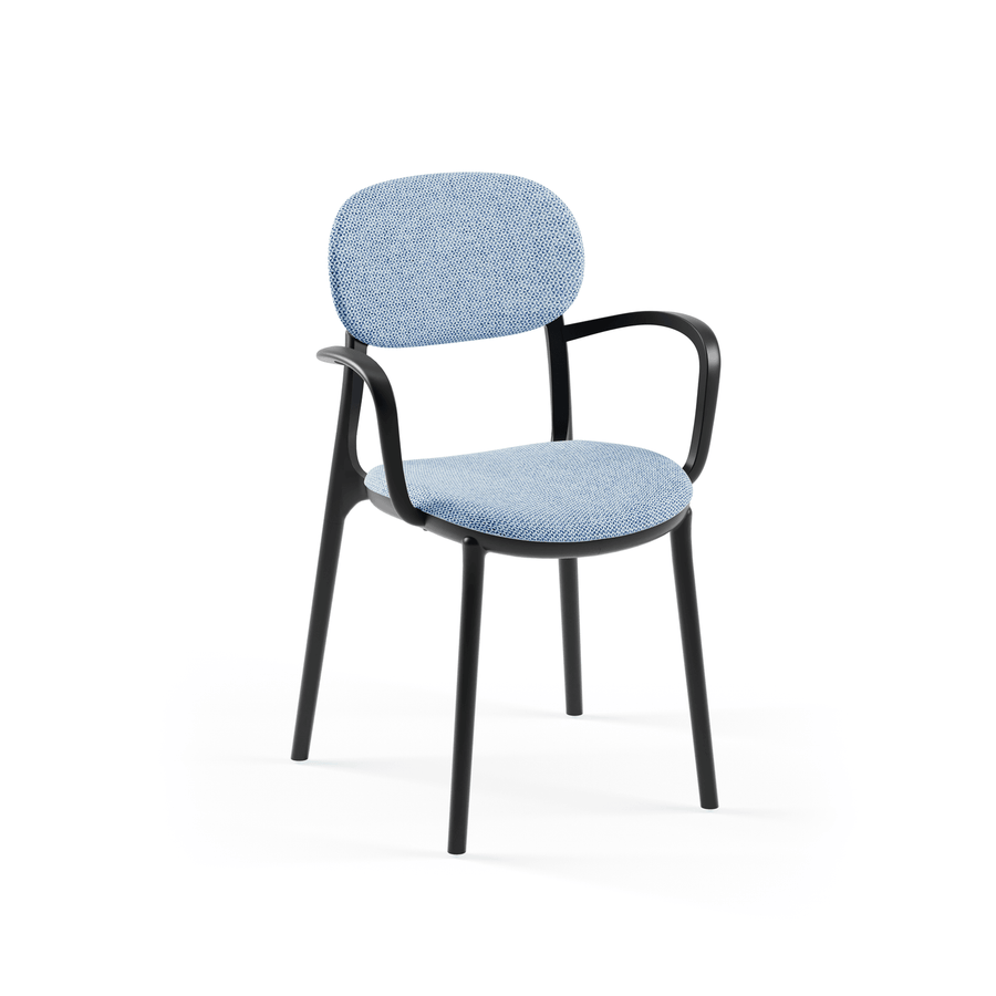 Duo Pad Upholstered Stackable Armchair