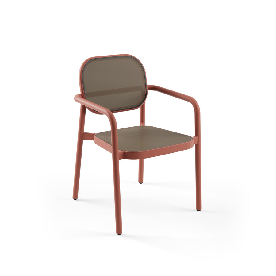 Aera Armchair — Olive Khaki & Terracotta