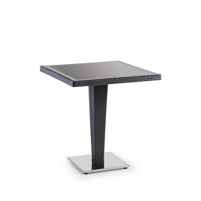 Antares Chrome-Leg Table — 70×70 cm