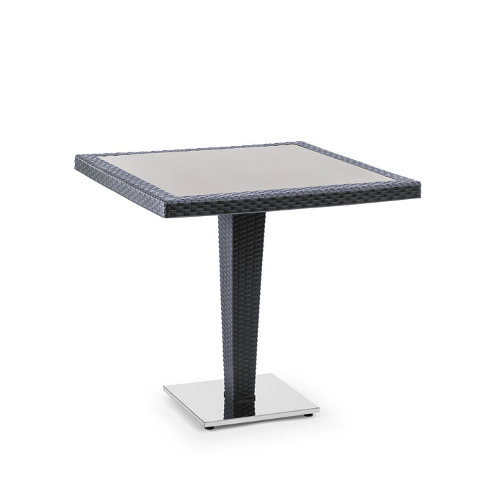 Antares Table with Chrome Leg — 80×80 cm