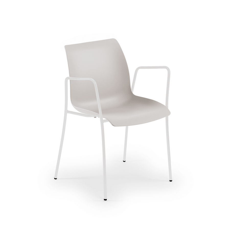WHITE PAINTED METAL