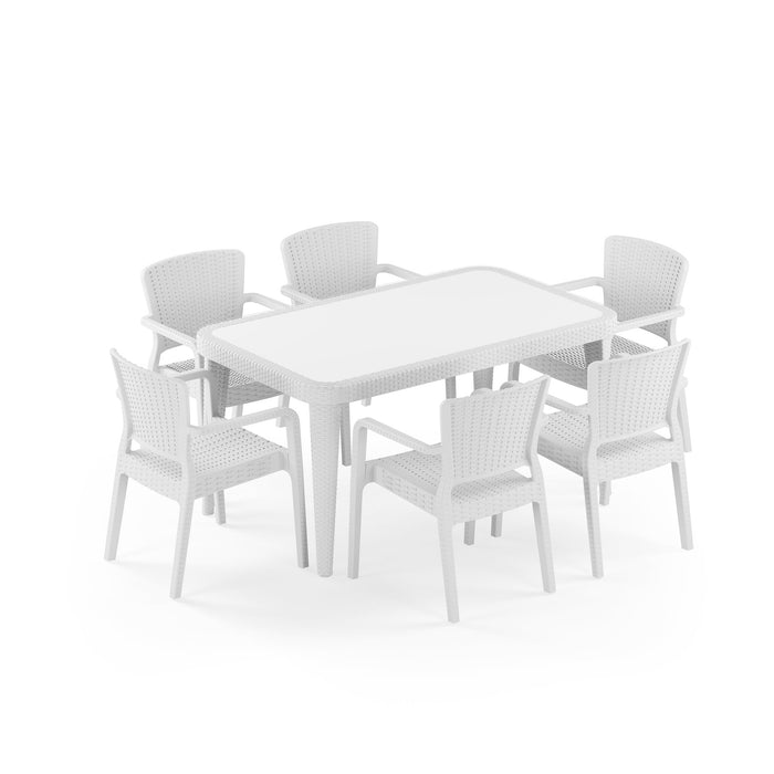 Coastal Estate 6-Seat Dining Set