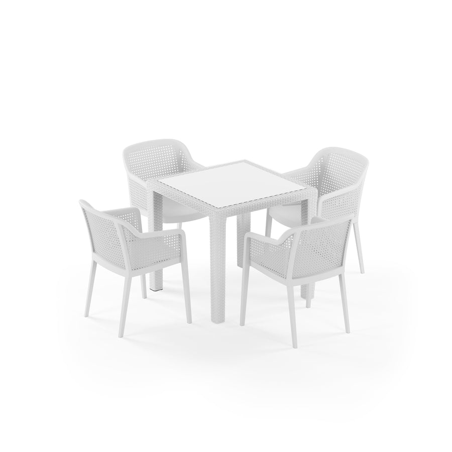 Vizcaya Glass Dining Set
